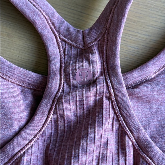 Lululemon Ribbed Pink Tank Top with Racerback - Picture 5 of 5
